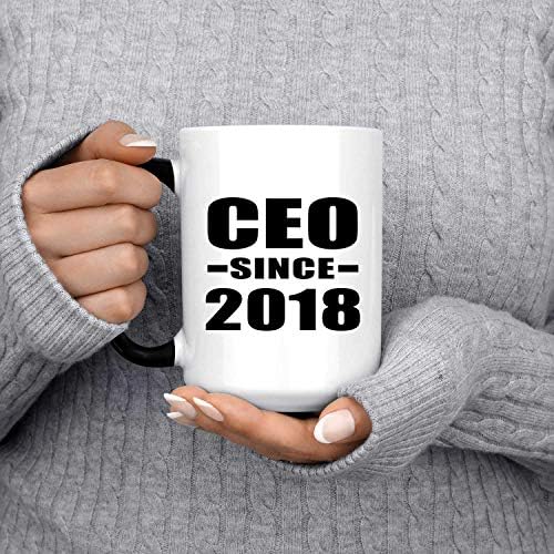 Designsify CEO Desde 2018, 15oz de cor da caneca, alteração do calor da caneca Magic Cupp, presentes para aniversário de aniversário