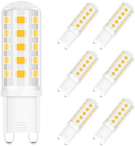 G9 Bulbo LED 4W, 40W T4 G9 equivalente a halogênio, branco natural 4000K, G9 BI BAS BAS NÃO DIMMENTÁVEL 360 ° Bulbos de ângulo de feixe