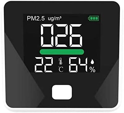 Walnuta PM2.5 Detector Detector Detector Detector Temperatura Medidor de Gas Monitor de Gás LCD Termômetro de Poeira LCD Ferramenta