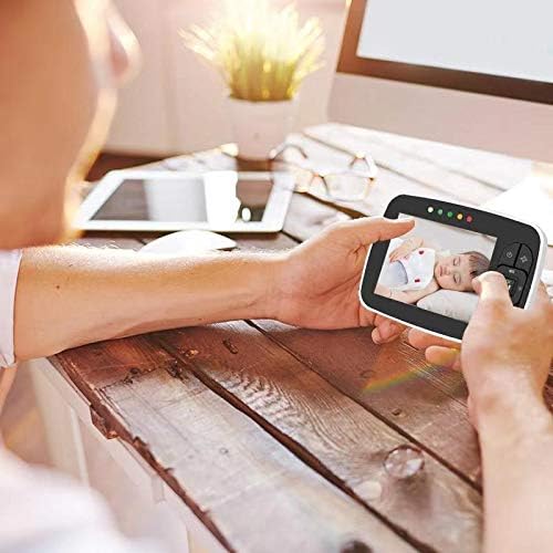 Monitor de bebê, monitor de bebê com Baby com tela LCD de 3,5 '', Visão de visão noturna sem fio VIDEO DO VIENTE, Monitor