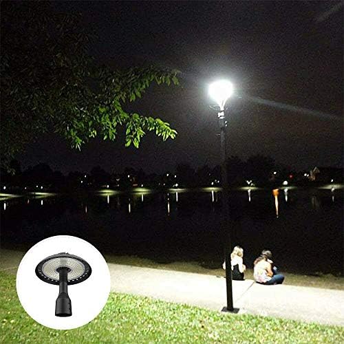 Creled Cyled Post Luz superior 150W Área circular LED Luz 16000lm 5500k Polo puro do jardim Luzes de pólo ao ar livre Posta