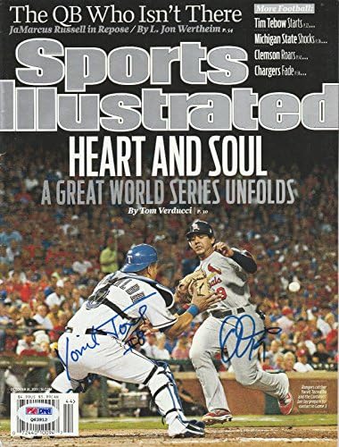 Yorvit Torrerealba assinado Auto'd Sports Illustrated Magazine PSA/DNA CoA Jon Jay - Revistas MLB autografadas