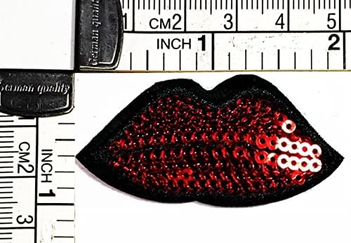 Kleenplus mini vermelho beijo lábios Lips Patch desenho animado Apliques artesanal artesanal Baby garoto menina Mulheres roupas DIY