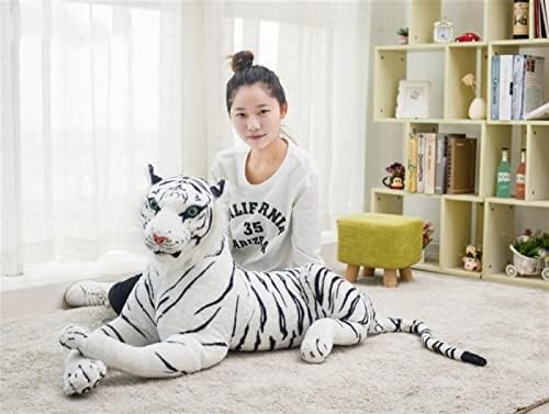 Tianminjiedm 30-120cm Simulação Brinquedora branca de tigre brinquedo