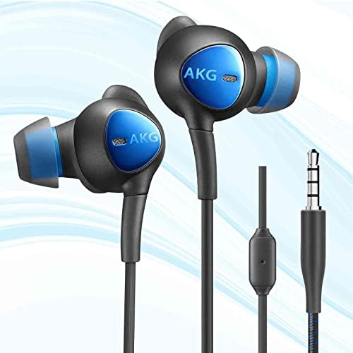 Wired 3,5mm Jack Durável Earbuds Weebuds W Controle de microfone e volume, Bass Deep Bass Clear Sound Isolating em fones de