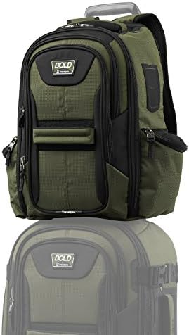 Travelpro Bold Lightweight Laptop Mackpack, Olive Green/Black, Tamanho único