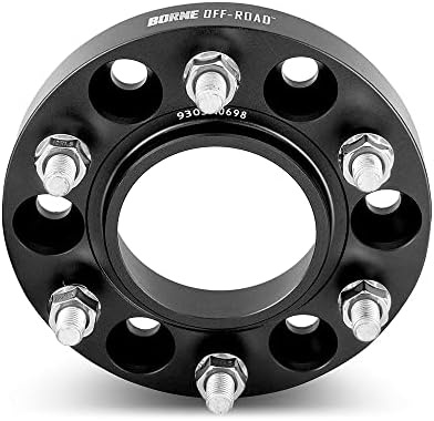 Borne Off-Road Spacers, 6x139.7, 2,00 polegadas de espessura, compatível com Toyota Tacoma/4runner, preto