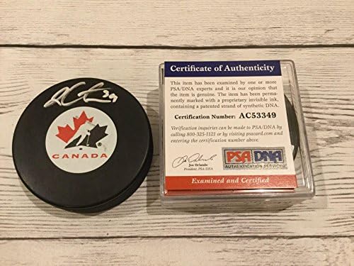 Logna Couture Assinou Team Canada Hockey Puck PSA/DNA CoA Autografado SJ Sharks B - Pucks de NHL autografados
