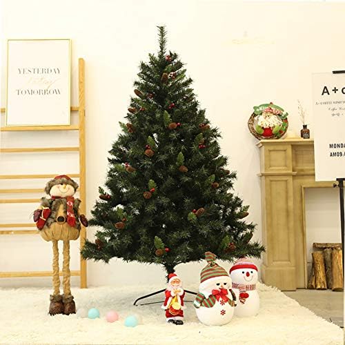 ZPEE 10 pés PVC Green Christmas Tree, decoração artificial de pinheiro de pinheiro de pinheiro, apagado com o suporte de