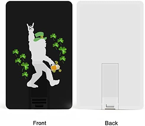 Bigfoot Beer Rock and Roll St.patrick's Card de cartão de crédito USB Flash de memória personalizada Stick Tecla de