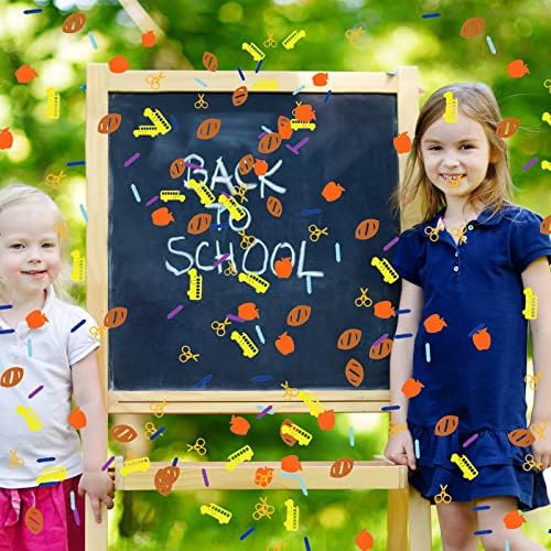 Voltar para a escola Confetti para o primeiro dia de escola 100 dias de celebração da escola bem -vindo de volta à escola de decoração