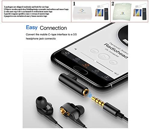 Tipo C 3,5 mm Cabo de fone de ouvido USB C masculino a 3,5 mm Adaptador de áudio AUX Cabo de conversor USB-C 3.5 para Xiaomi