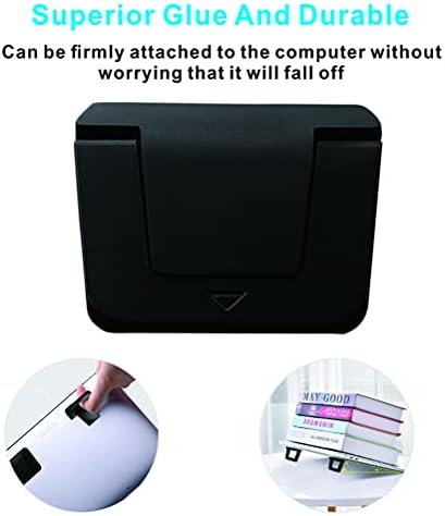 Mini suporte de laptop portátil auto-adesivo, suporte de computador invisível, suporte de desktop ergonômico dobrável, compatível