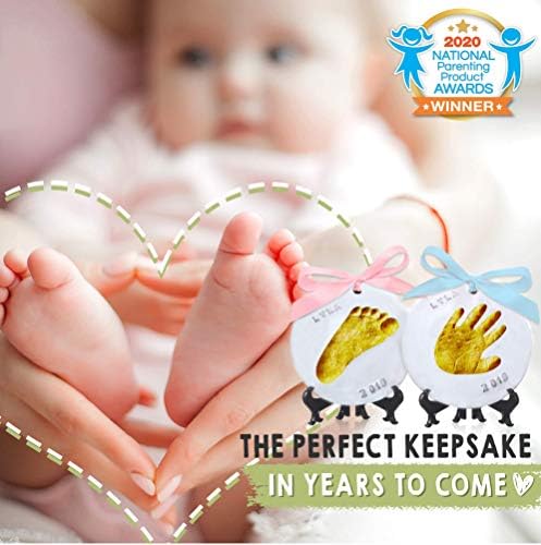 Baby Handprint e pegada Kit Kit Kit Pacote - Baby Bursery Memory Art Frames - Baby Prints Ornamentos - Presentes personalizados