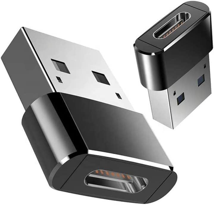 USB C fêmea para USB Um adaptador masculino 2 pacote, adaptador de cabo de carregador tipo C para iPhone 11 12 13 mini pro