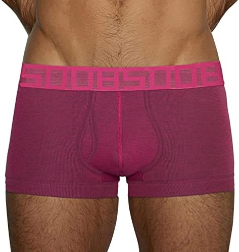 Calça de roupa íntima masculina de BMISEGM Men calça de roupa íntima casual de algodão Cinturão de veludo fino calcinha