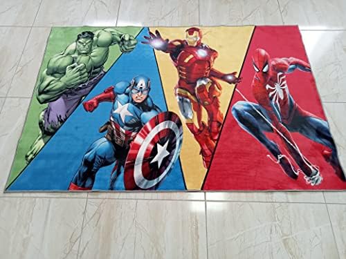 Tapete de Super Hero, Super Hero Carpet, Ranco do quarto das crianças, tapete do quarto dos garotos, Rapet de Kids CustomRecht-26.0