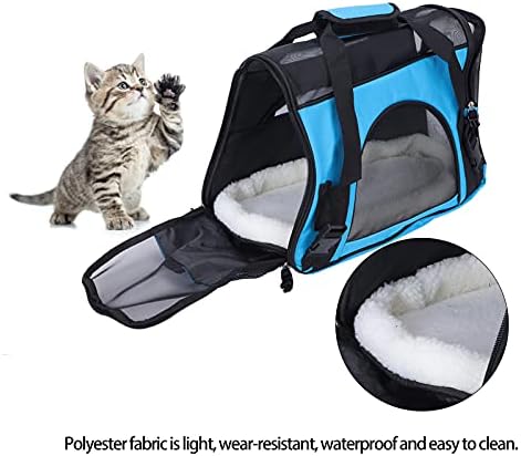 Rosvola Bolsa de viagem para animais de estimação respirável, gato macio e cães à prova d'água e fácil de limpar bolsa