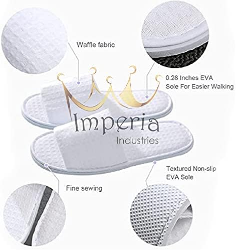 Imperia 5 pares de chinelos clássicos de 5 estrelas Deluxe descartável Deluxe fechado ou aberto Toe não deslizante Slippers de qualidade