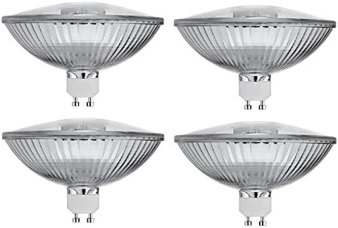 4 pacote 75r111/gu10/fl - 75 watt halogênio r111 refletor 120v- gu10 tampa de vidro de base - 75w lâmpada de lâmpada de lâmpada de