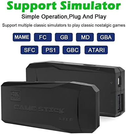 Console de videogame M8 Moll 4K Console de videogame 4K Console de TV Retro Gaming Retro suporta PS1/FC/GBA/MAME Presente para