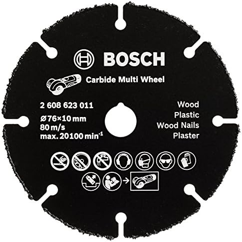 Bosch 2608623011 3 Cutting Multiwheel de carboneto de tungstênio