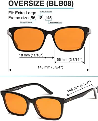 THL Orange âmbar xl azul bloqueando óculos de leitura para melhor sono - homens - óculos de computador para bloquear a luz azul