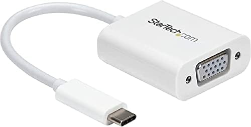 Startech.com USB -C para VGA Adaptador - White - 1080p - Converter de vídeo para o seu MacBook Pro / Projector / VGA