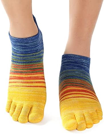 Meias Tikmox Toe para mulheres tornozelo/tripulação de meias de algodão de cinco dedos de algodão