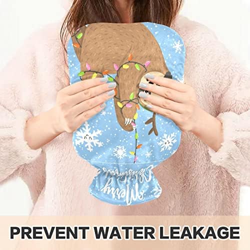 Garrafas de água quente com capa Saco de água quente de Natal para alívio da dor, artrite dos músculos doloridos, pacote quente