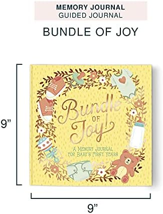 Jornal guiado do primeiro ano do bebê por Studio Oh! - Bundle of Joy - 9 x 9 - diário de capa dura lindamente ilustrada com