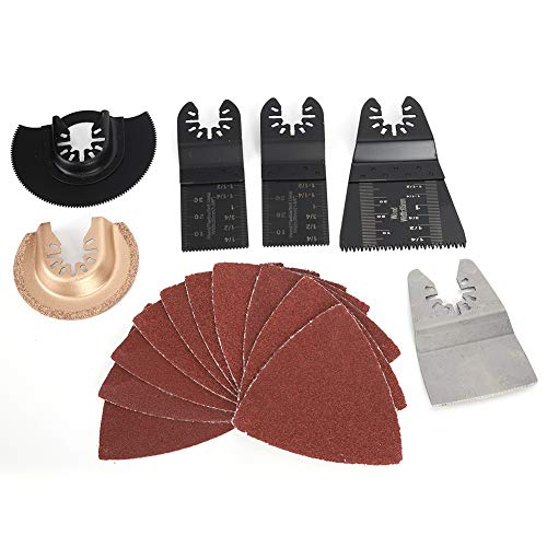 16pcs madeira/metal ascilando as lâminas de serra de serra de acessórios Kit multifuncional Carpenter Ferramentas elétricas