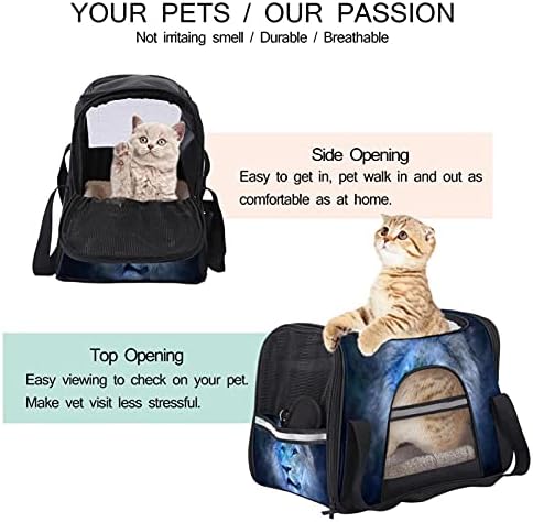 Carrier de animais de estimação Horoscope Galaxy Tiger Transportador de viagem para animais de estimação para gatos, cães de cachorros