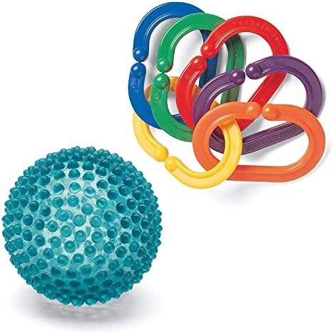 Discovery Toys Boomerings Links e Tangiball Shishy, ​​Squeezy Scent Sensory Ball Bundle