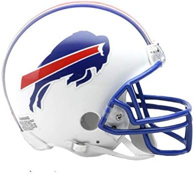 Buffalo Bills White 1976-1983 Mini capacete de reminiscência