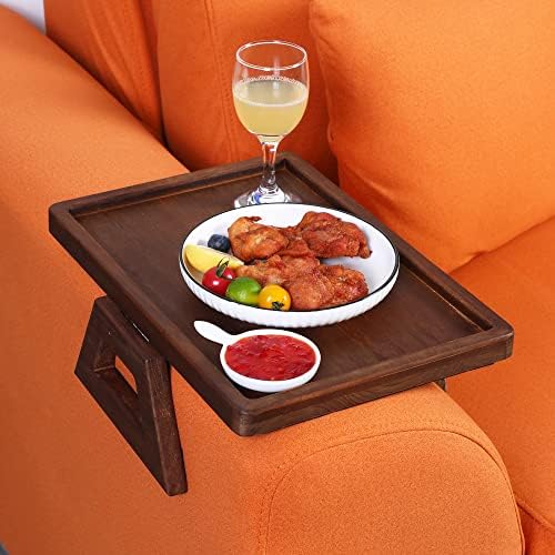 Clipe de apoio de braço do sofá de Phoedeça na mesa de bandeja, bandeja de mesa de braço portátil, mesas laterais