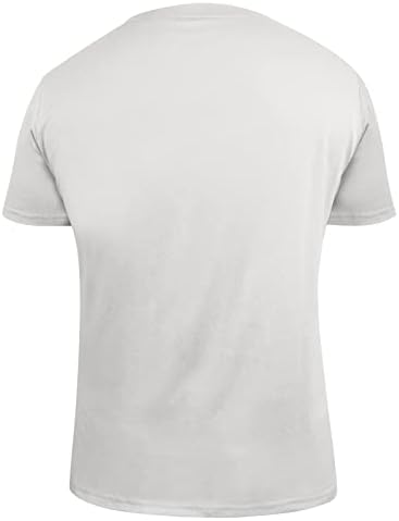 Camisetas do Dia da Independência do Mens Wenkomg1, bandeira americana impressa com manga curta redonda do pescoço de pescoço