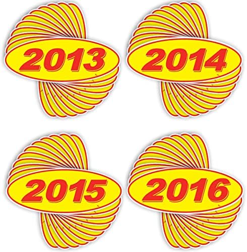 Versa Tags 2013 2014 2015 e Modelo Oval Ano Ano de Carro Anexo de Window Starters Madeosamente fabricados no modelo