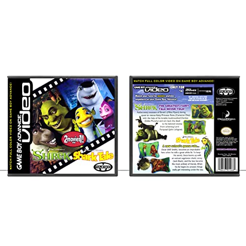 2-em 1 Shrek e Shark Tale | Game Boy Advance Video - Caso do jogo apenas - sem jogo