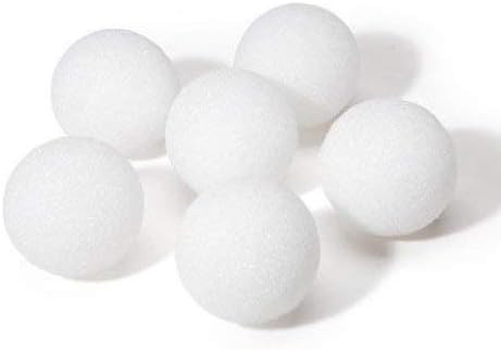 Bolas de isopor brancos de produtos HyGloss para artes e ofícios - 4 polegadas, 12 pacote