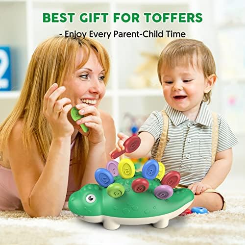 Baby Sensory Montessori Toys para menino de 1 ano, Toys de crianças que aprendem jogos de dinossauros educacionais, habilidades