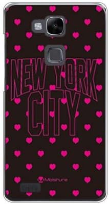 Second Skin NYC NYC Pink Heart Dot Design por umidade/para ascend mate 7 mt-j1/rakuten móvel rhwmj1-pccl-277-y280