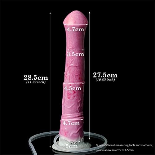 Frrdei Ejaculating Horse Dildo G Spot com Copa de Sucção, 11 polegadas Liquid Squirting Dildo Silicone Multi Color Dildo Anal para