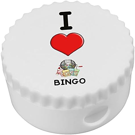 Azeeda 'I Love Bingo' Compact Pencil Sharpiner