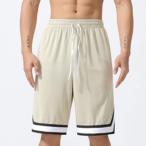 Shorts atléticos ativos do AOPAOSP para homens correndo, shorts de basquete com bolsos com zíper