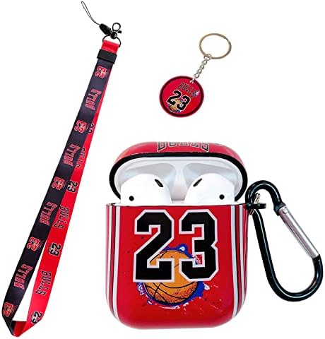Personagem 23 Jersey com basquete de esportes de basquete estilos de lanyard keychain airpods 1/2 estojo, processo