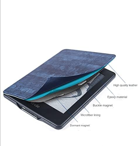 Case compatível com o Kindle All-New 10th Generation 2019, a capa de comprimido de proteção e leitora de e-e-leitora de couro