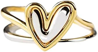 Para a filha e a mãe, em forma de coração em forma de anel requintado Ring Birthday Gift para presente de mãe para seu anel de