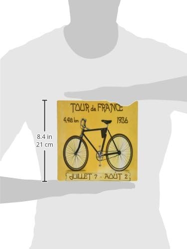 3drose LLC 8 x 8 x 0,25 polegadas Mouse blide, imagem de pôster francês anúncio da corrida de bicicleta Tour de France