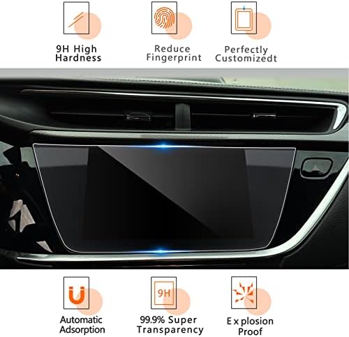 CDEFG Protetor de tela de vidro temperado para 2023 2022 2021 2020 Buick Encore GX Preferred, Select e Essence 8 Tela de toque,